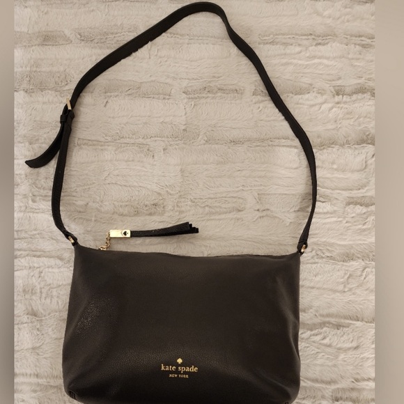 Kate Spade Grey Street Black Pebbled Leather Cross Body Bag - Picture 10 of 10